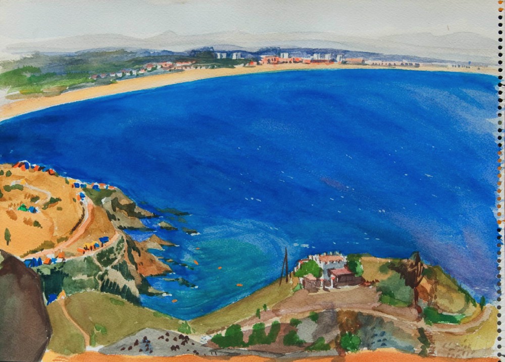 Marie Valade (non sign&eacute;), sans titre, ca.1970 - aquarelle sur papier 24x32 cm