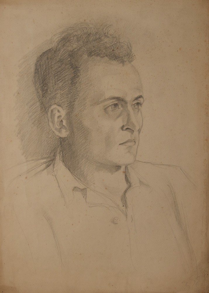 Marie Valade (non sign&eacute;), sans titre, ca.1944 - mine de plomb sur papier 50x36 cm