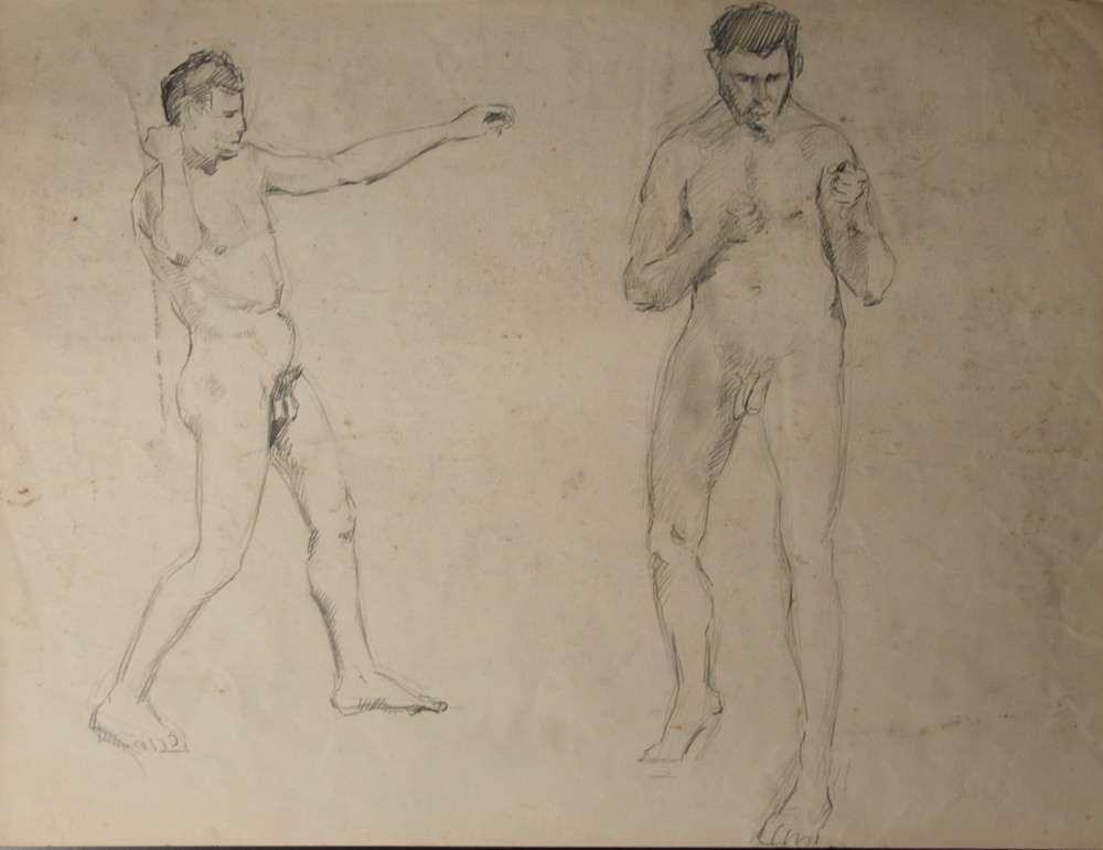 Marie Valade (non sign&eacute;), sans titre, ca.1945 - mine de plomb sur papier 48x63 cm