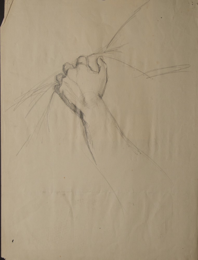 Marie Valade  (non sign&eacute;), sans titre, ca.1945 - mine de plomb sur papier 41x31 cm
